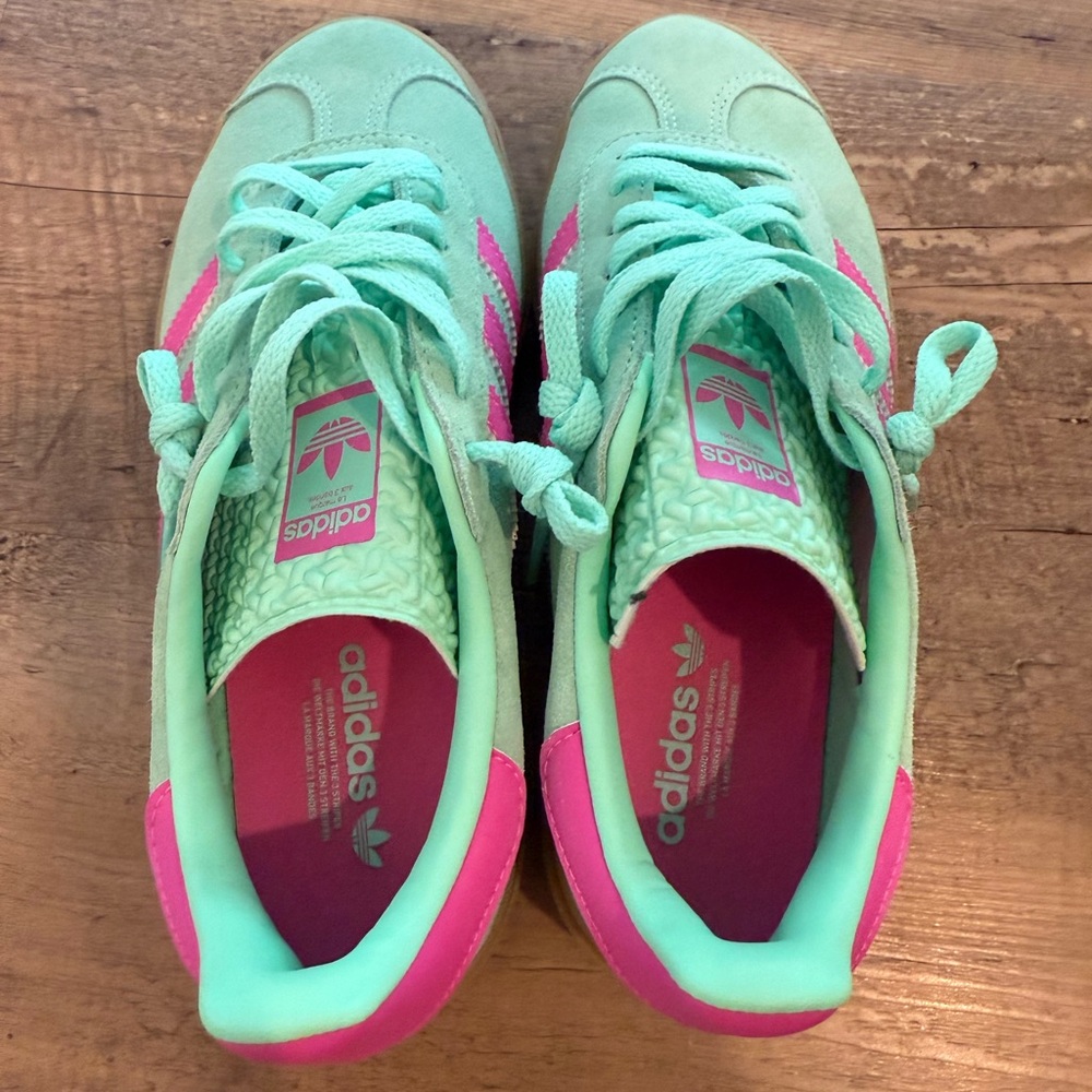 Adidas Women's Gazelle Pulse Mint/Screaming pink Sneaker - Picture 5 of 8